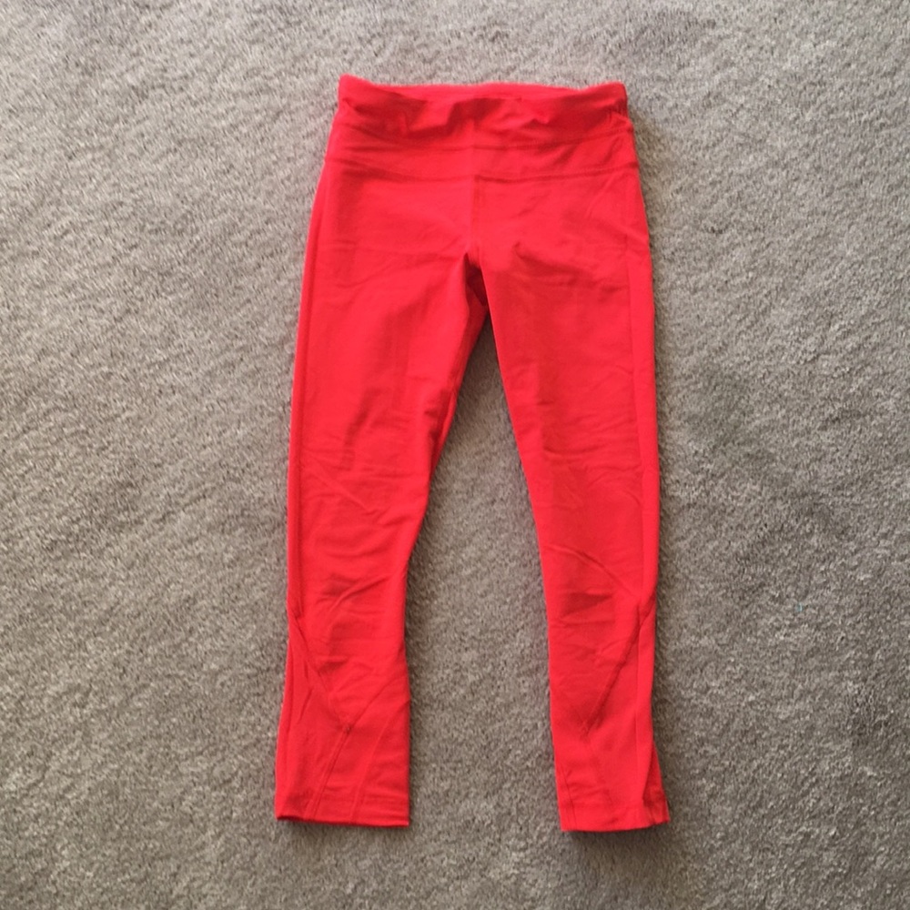 Lululemon Dark Orange Crops